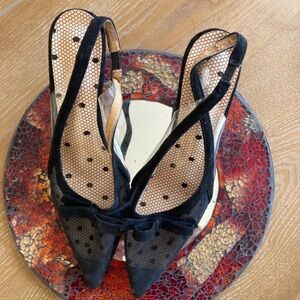 Blackmilk Elegant Black Polka Dot Heels